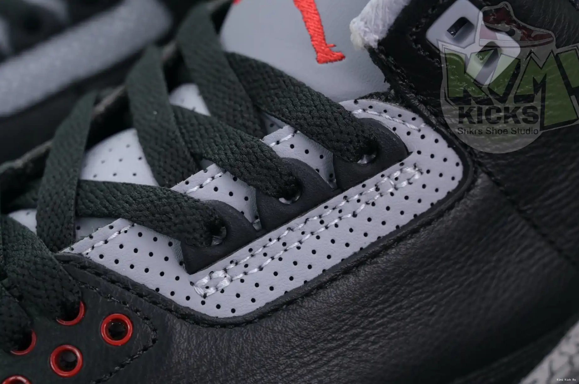 Kimikick Jordan Cement Air 3“Black Reimagined” 0824